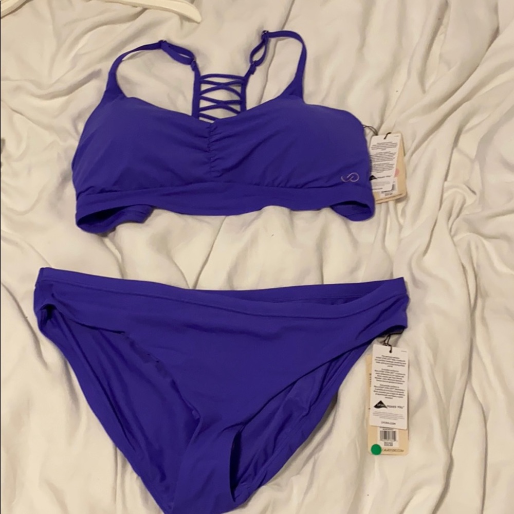 purple bikini